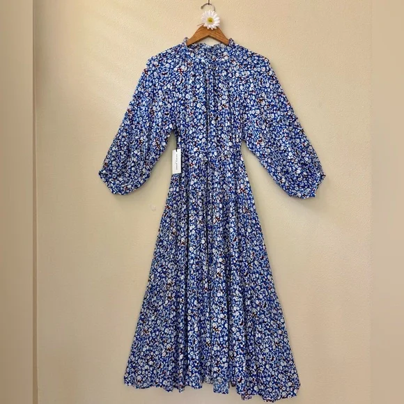 Apiece Apart Blue Trinidad Maxi Dress - Picture 6 of 8